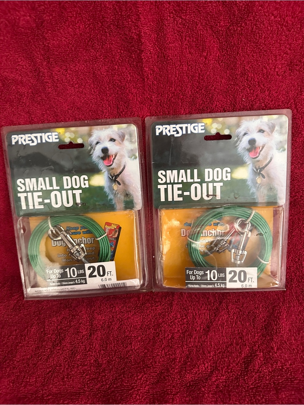 Prestige Small Dog Tie-Out 20 ft - Green